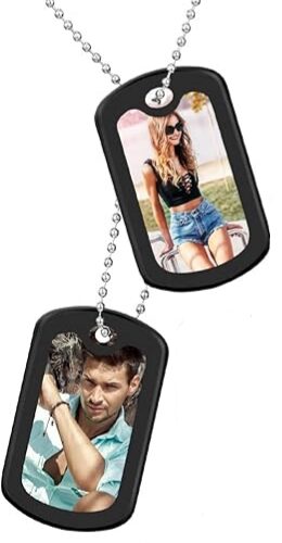 Metal Tag Pendant Necklace