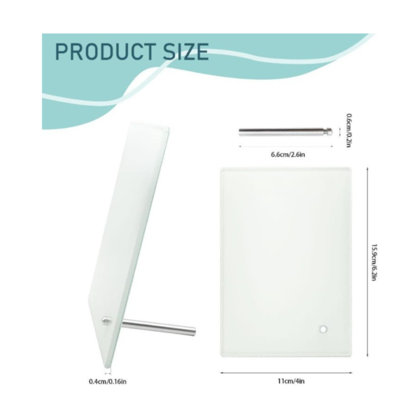 Tempered Personalize Picture Frame with Display Stand - Image 6