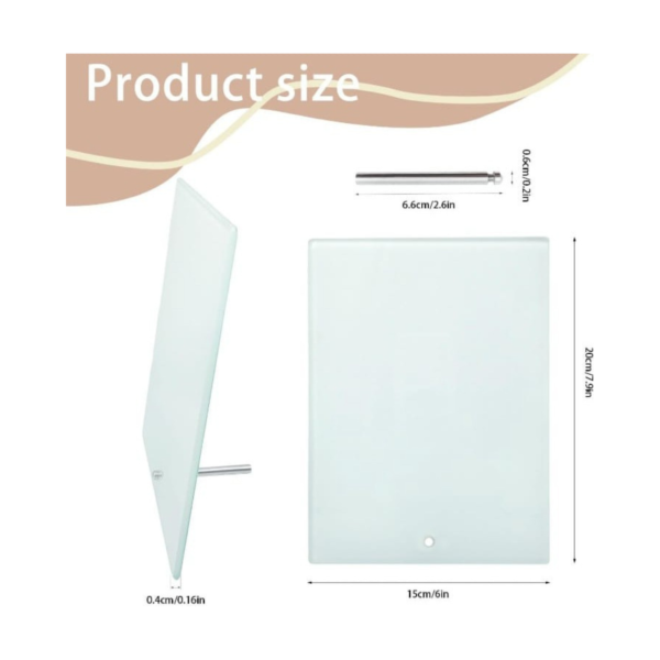 Tempered Personalize Picture Frame with Display Stand - Image 5