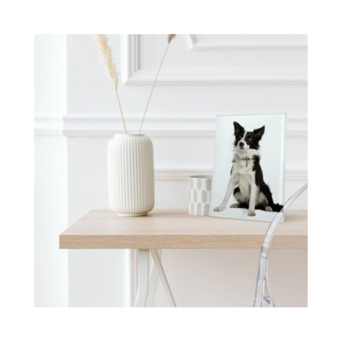 Tempered Personalize Picture Frame with Display Stand