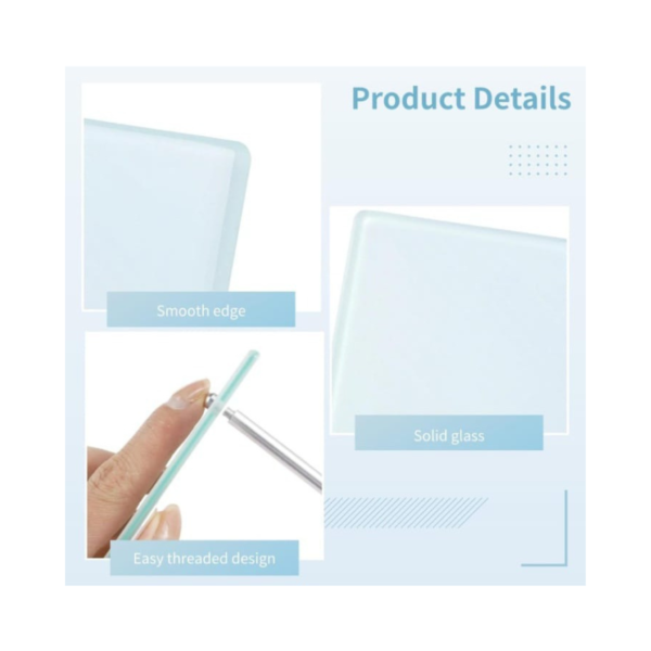 Tempered Personalize Picture Frame with Display Stand - Image 7