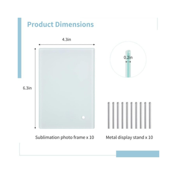 Tempered Personalize Picture Frame with Display Stand - Image 3