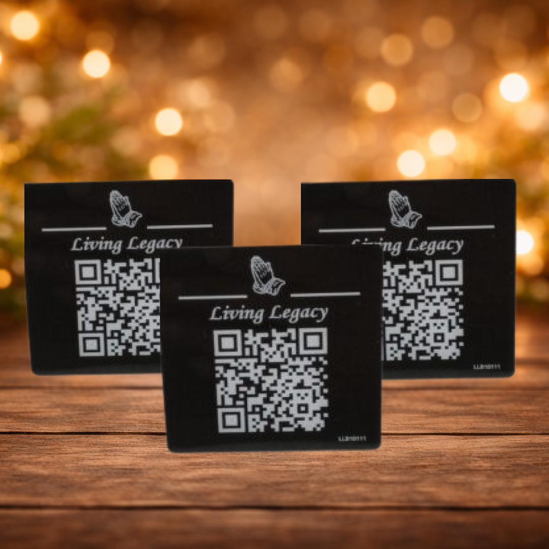 QR Code Plate with Memorial Profile - Image 3