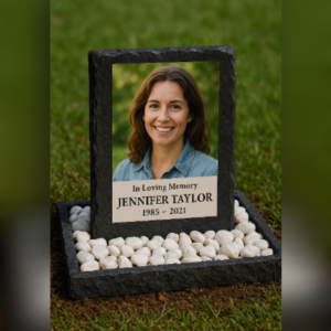 Custom Memorial Headstone (With or Without QR Code)